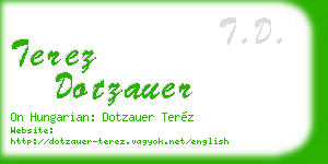 terez dotzauer business card